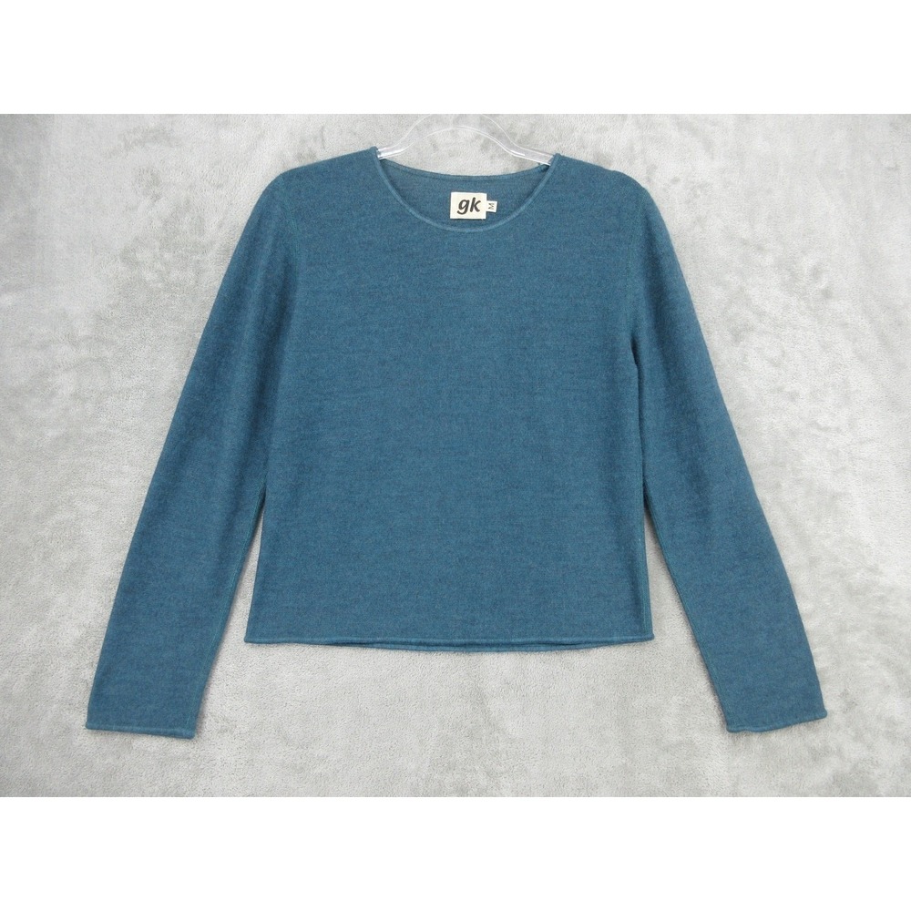 Vintage GK Sweater Womens Small Superfine Merino Wool‎ Lightweight Pullover Teal